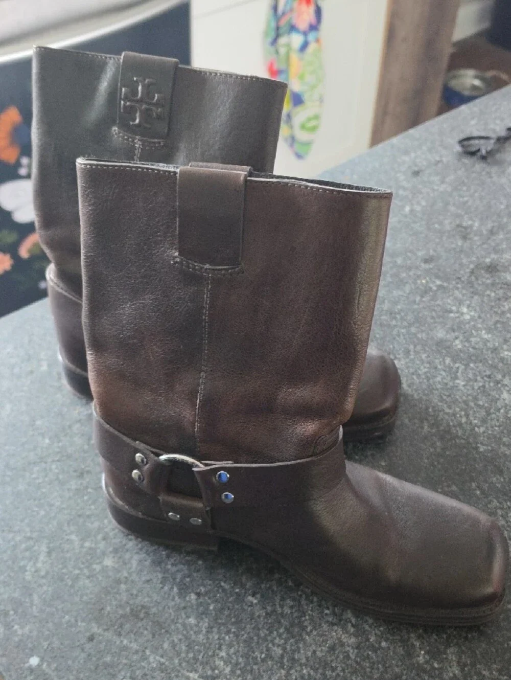 Tory Burch Women’s Leather Boots – Size 10